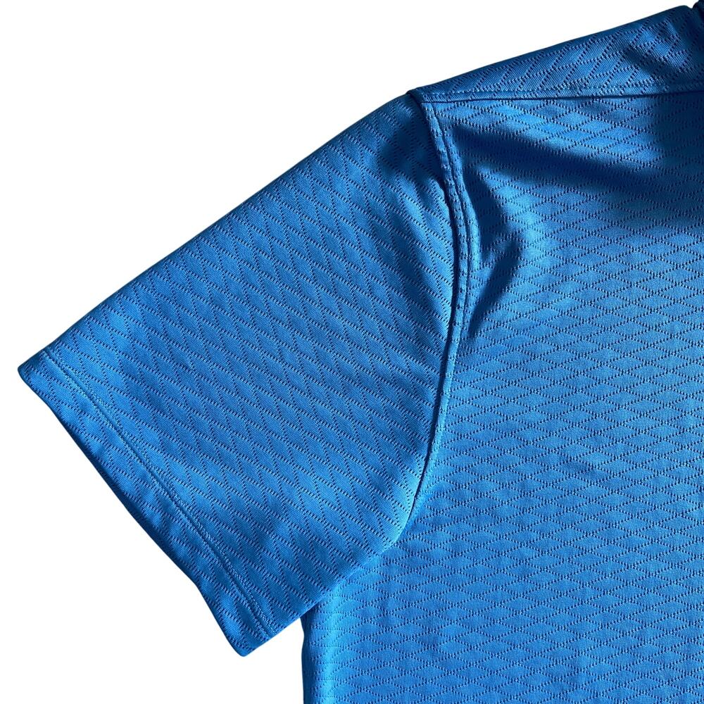 Nike Golf Dri-FIT Polo Shirt Blue Textured Athletic Performance Men’s L - Picture 6 of 11